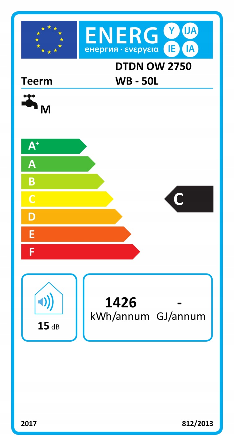 Elektryczny pojemnościowy bojler ogrzewacz wody Aveeo Teerm Slim 80L - obrazek 5