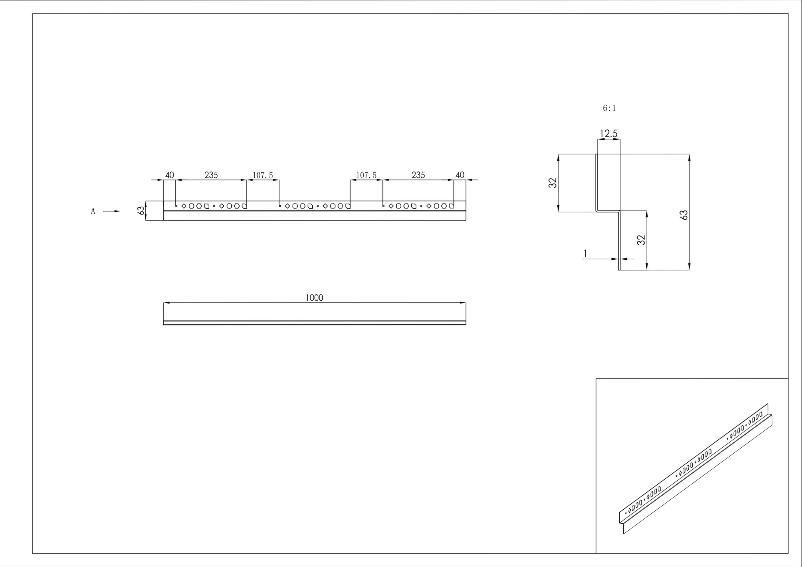 Listwa brodzikowa czołowa przyścienna 100 cm czarny mat - obrazek 4